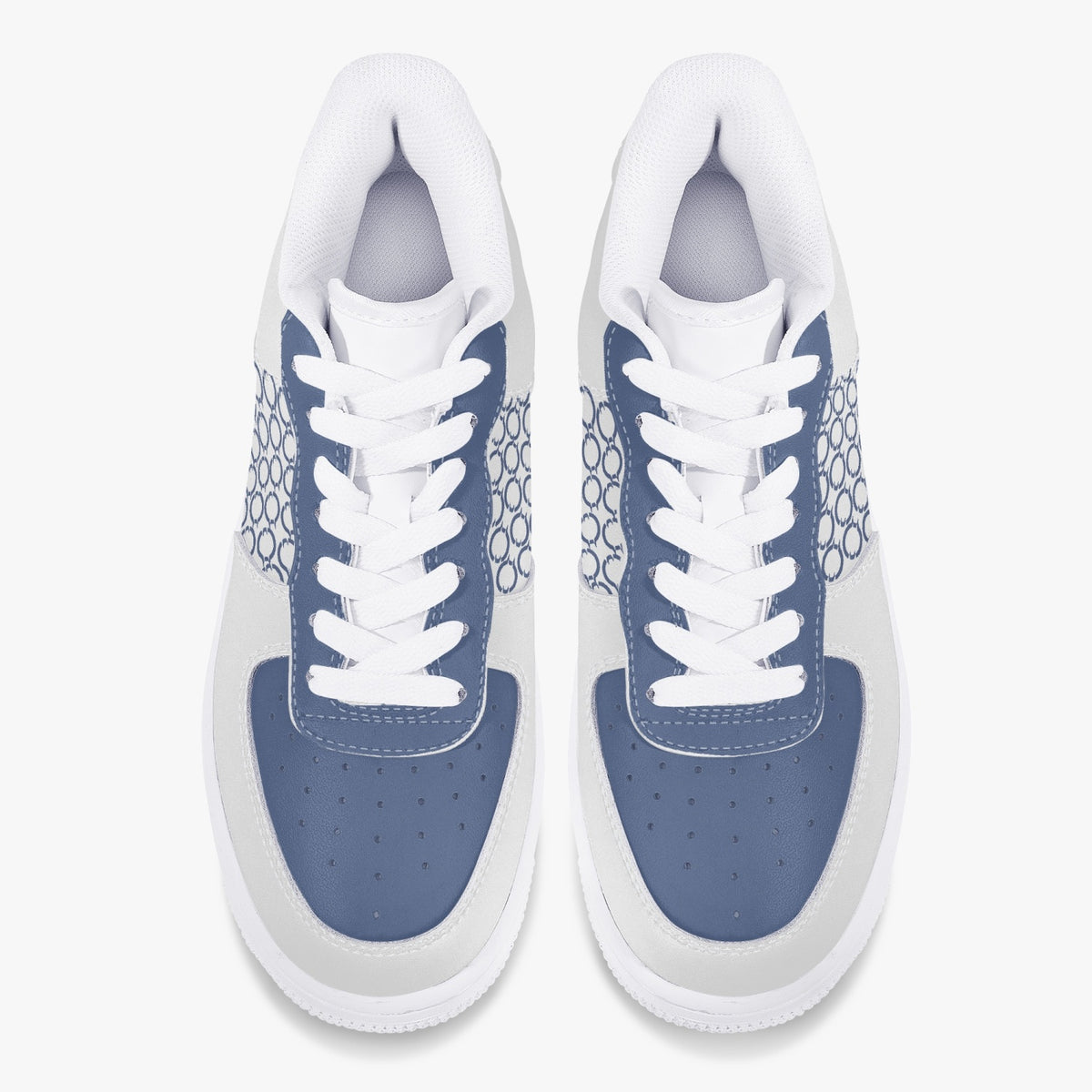 OOTAMAWAE Original Brand Low-Top Leather Sports Sneakers AIR Blue KilyClothing