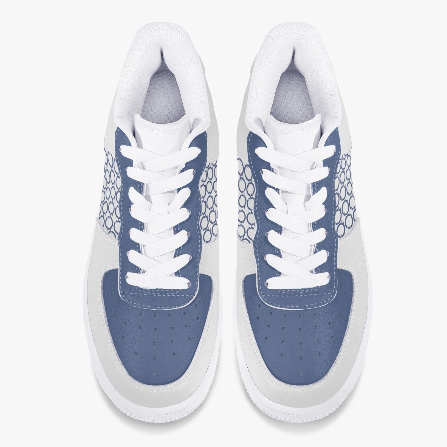 OOTAMAWAE Original Brand Low-Top Leather Sports Sneakers AIR Blue KilyClothing