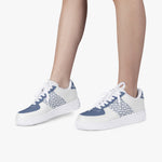 OOTAMAWAE Original Brand Low-Top Leather Sports Sneakers AIR Blue KilyClothing