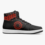 OOTAMAWAE Original Brand High-Top Leather Sneakers - Black $ Red Dots KilyClothing