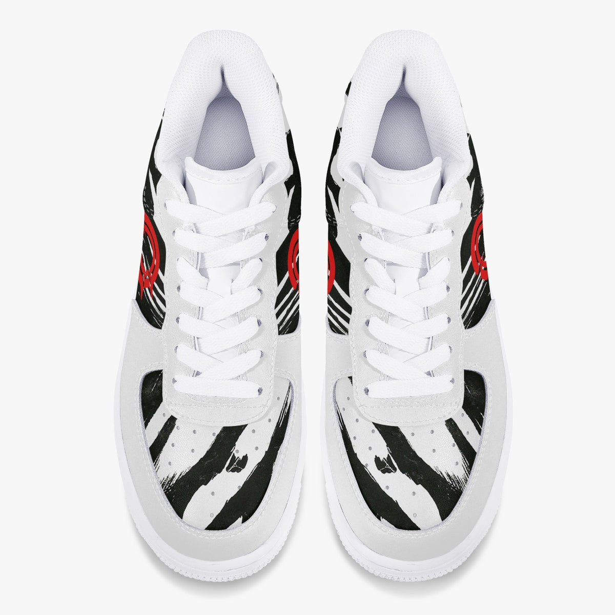 OOTAMAWAE Original Brand Low-Top Leather Sports Sneakers AIR Red/Black Cloud KilyClothing
