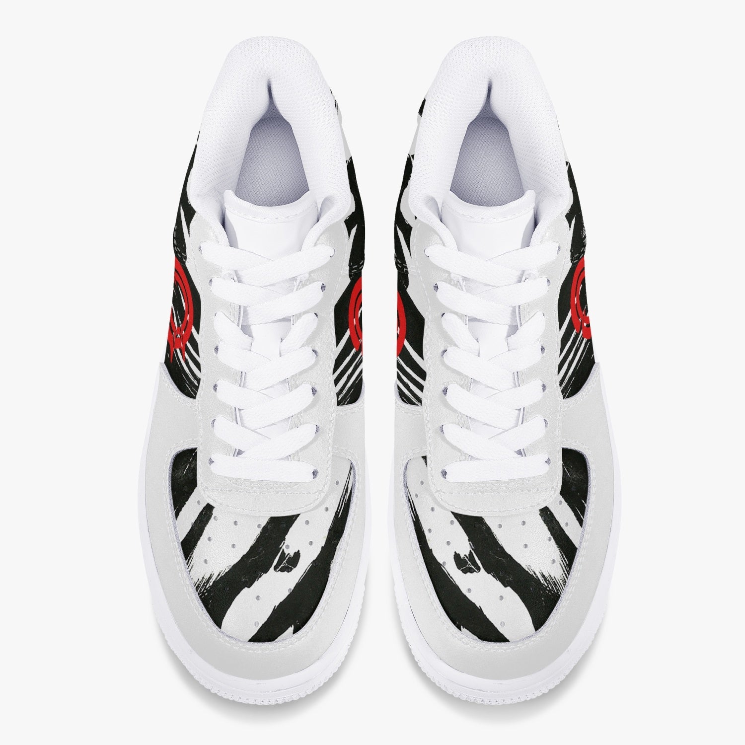 OOTAMAWAE Original Brand Low-Top Leather Sports Sneakers AIR Red/Black Cloud KilyClothing