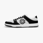 Dunk Stylish Low-Top Leather Sneakers / Black & White KilyClothing