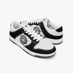 Dunk Stylish Low-Top Leather Sneakers / Black & White KilyClothing