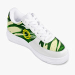 OOTAMAWAE Original Brand  Low-Top Leather Sports Sneakers AIR Green Yellow Cloud KilyClothing