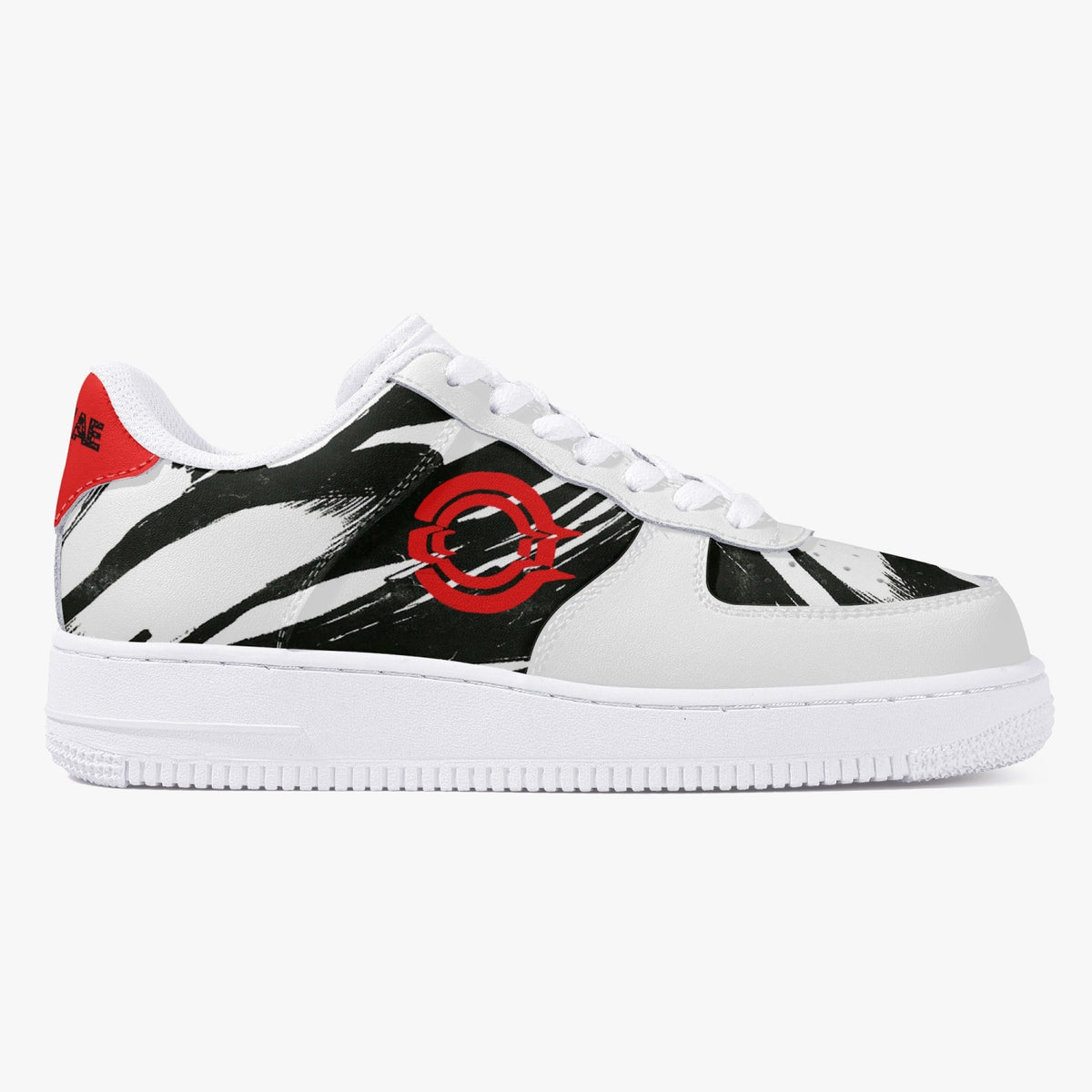 OOTAMAWAE Original Brand Low-Top Leather Sports Sneakers AIR Red/Black Cloud KilyClothing