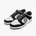 Dunk Stylish Low-Top Leather Sneakers / Black & White KilyClothing