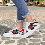 OOTAMAWAE Original Brand Low-Top Leather Sports Sneakers AIR Red/Black Cloud KilyClothing
