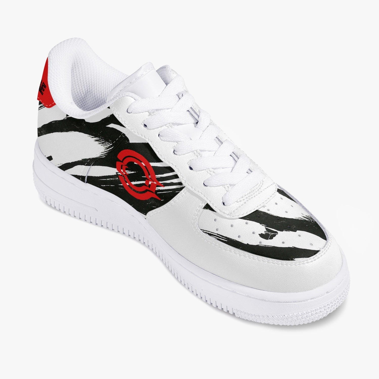 OOTAMAWAE Original Brand Low-Top Leather Sports Sneakers AIR Red/Black Cloud KilyClothing
