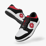 Ootamawae Dunk Stylish Low-Top Leather Sneakers Red & Black KilyClothing