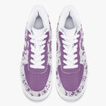 OOTAMAWAE Original Brand Low-Top Leather Sports Sneakers Air Purple paint KilyClothing