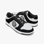 Dunk Stylish Low-Top Leather Sneakers / Black & White KilyClothing
