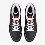 OOTAMAWAE Original Brand High-Top Leather Sneakers - Black $ Red Dots KilyClothing