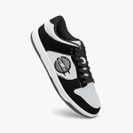 Dunk Stylish Low-Top Leather Sneakers / Black & White KilyClothing