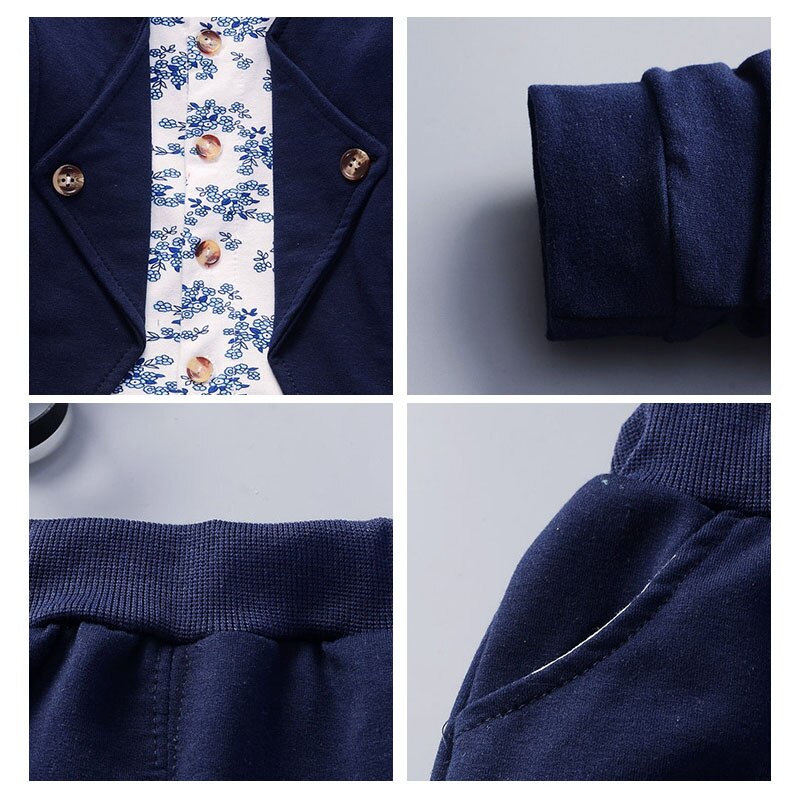Suit Toddler Children Flower Coat Pants 2Pcs Sets Kid Casual Tracksuits For Baby KilyClothing