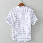 Pure cotton plaid shirt men short-sleeved brand plaid  casual KilyClothing