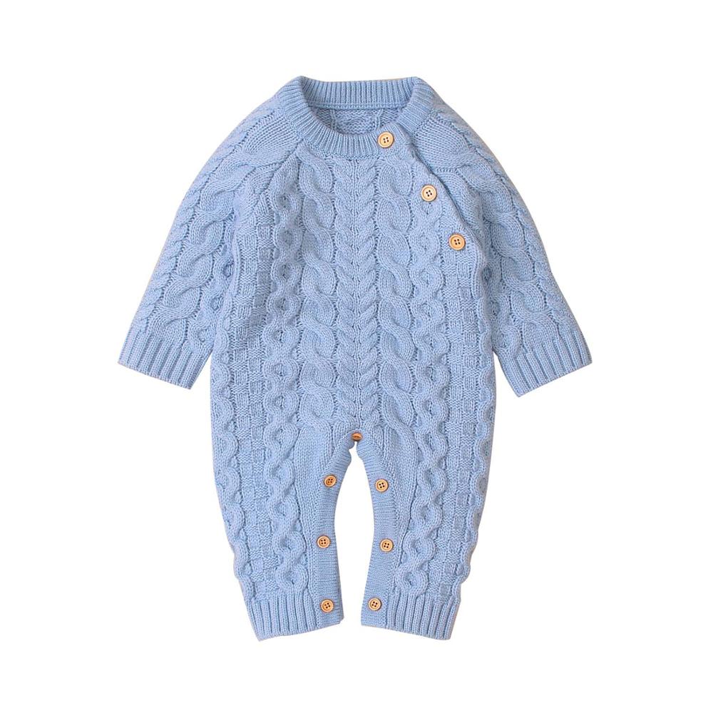 Baby Rompers Long Sleeve Winter Warm Knitted s Boys Girls Jumpsuits KilyClothing