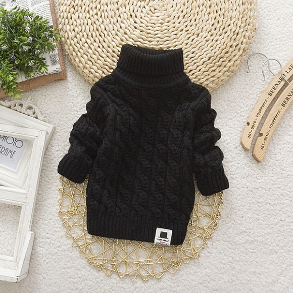 Unisex Sweater Tricots Turtleneck Pullover Baby Winter Tops KilyClothing