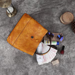 Women's Bag Retro Genuine Leather Shoulder Bags Handmade Women Bucket Bag First Layer Cowhide Top-handle Bags For Female KilyClothing