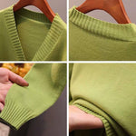 Cardigan Long Flare Sleeve Short Sweater, Ribbed Knitted Cotton 3/5 Buttons Soft Thin Outwear KilyClothing