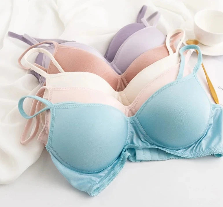 Women SILK Bras Wireless Bralette Seamless Bra invisible 100% REAL SILK Healthy Underwear