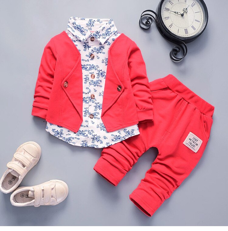 Suit Toddler Children Flower Coat Pants 2Pcs Sets Kid Casual Tracksuits For Baby KilyClothing