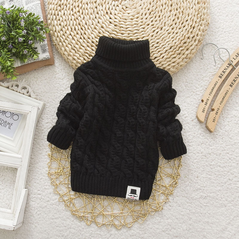 Unisex Sweater Tricots Turtleneck Pullover Baby Winter Tops KilyClothing