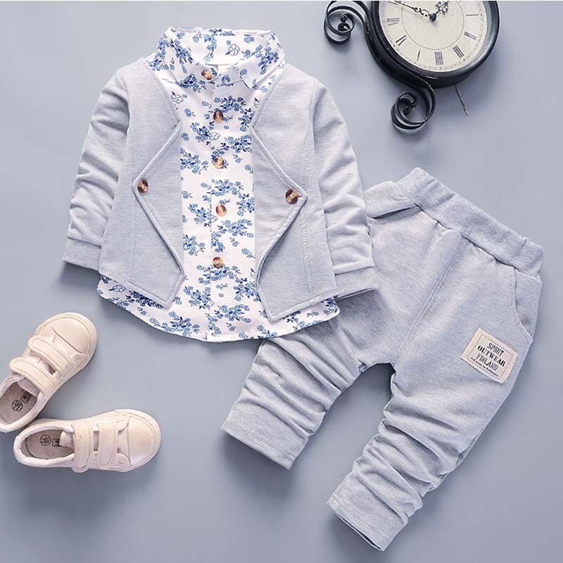 Suit Toddler Children Flower Coat Pants 2Pcs Sets Kid Casual Tracksuits For Baby KilyClothing