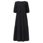 Summer Dress Vintage Sexy Lantern Sleeve Mid-Calf Dress KilyClothing