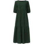 Summer Dress Vintage Sexy Lantern Sleeve Mid-Calf Dress KilyClothing