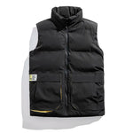 Men'S Autumn And Winter Trend Down Cotton Vest With Large Warm Shoulder And Thickened With Double Coats Man KilyClothing