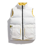 Men'S Autumn And Winter Trend Down Cotton Vest With Large Warm Shoulder And Thickened With Double Coats Man KilyClothing