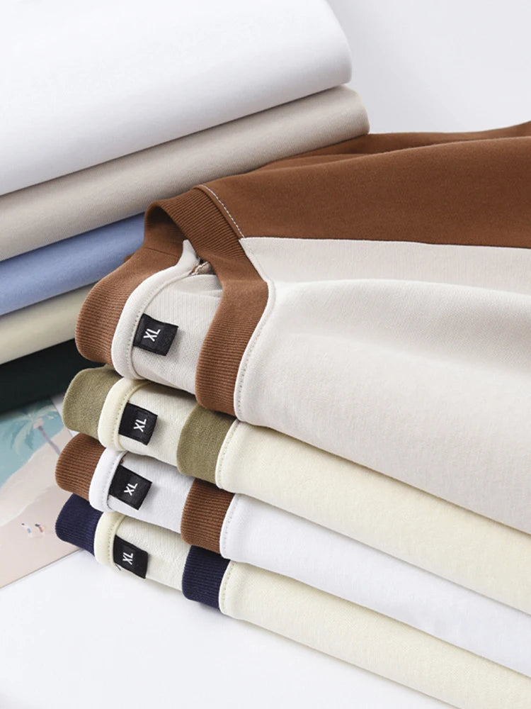 100% Cotton T Shirt woman Raglan Sleeves Retro Tee Tops, Casual Crew Neck T-shirts, Oversized Male