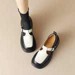 Women's Pumps, Working Casual Platforms, Thick Heels Mixed Colors, Genuine Leather Shoes Woman Newest KilyClothing