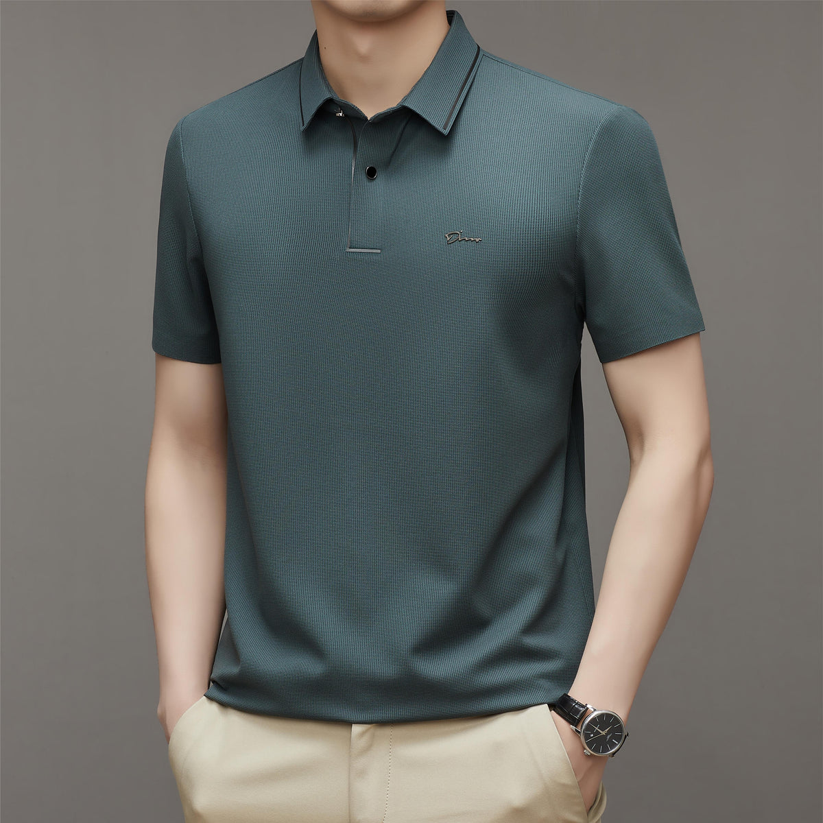 Embroidery Lapel Polo Shirt KilyClothing