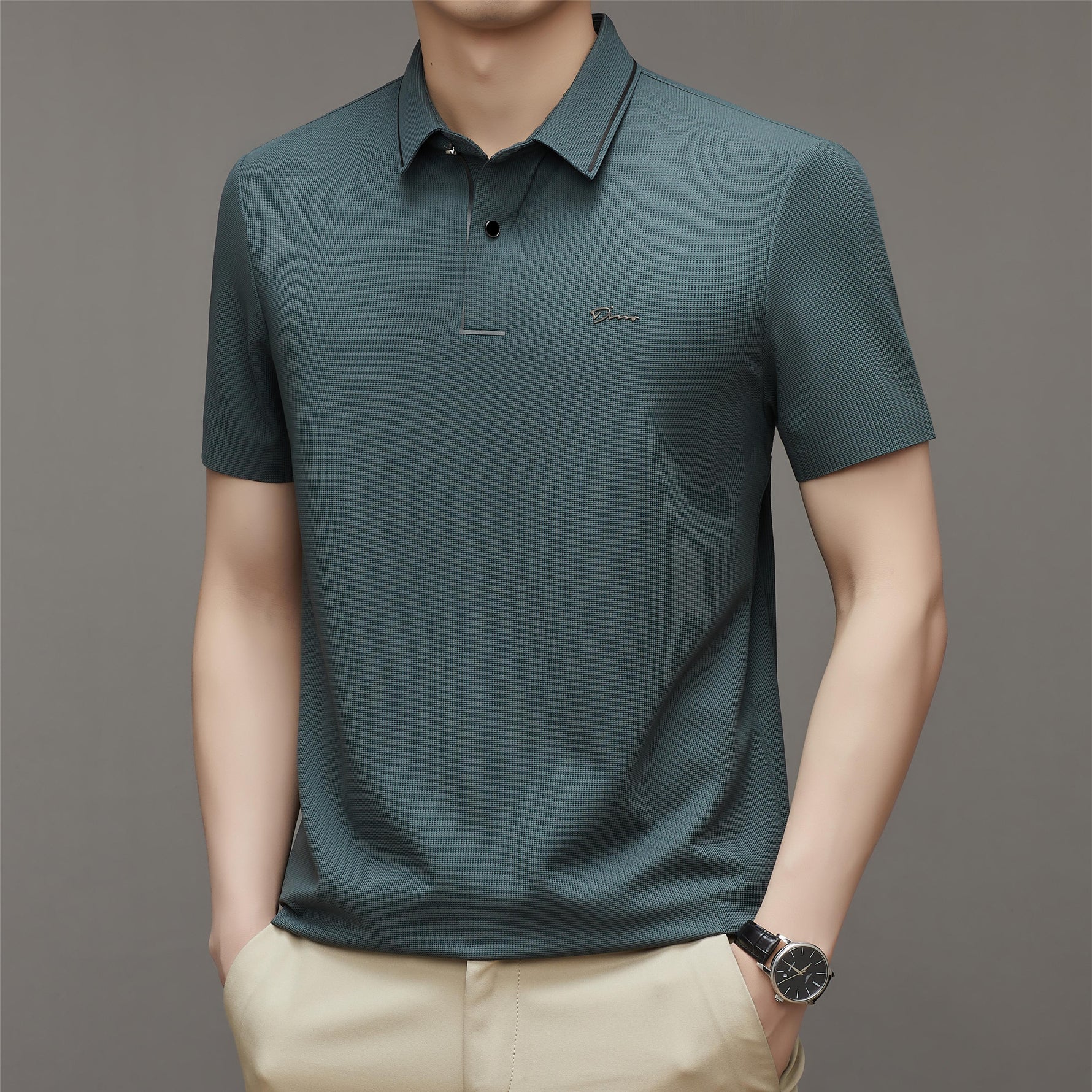 Embroidery Lapel Polo Shirt KilyClothing