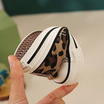 Shoes High Top Leopard Breathable Children Canvas Shoes Women Parent-child Shoes KilyClothing