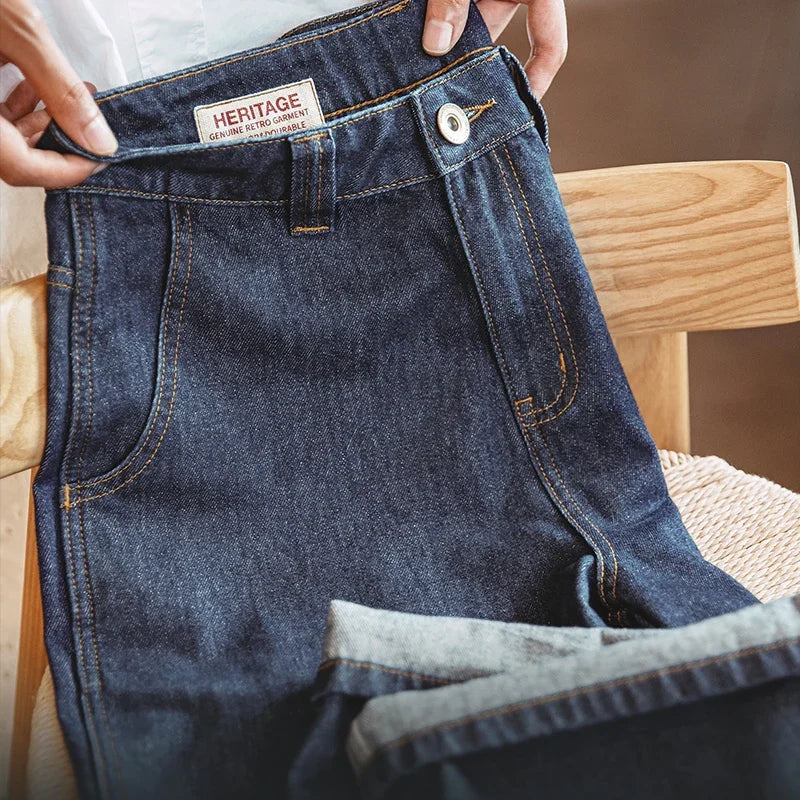 Baggy Denim Jeans for Woman, Straight Casual Trousers, Loose Vintage Cargo Pants, Streetwear Dark Blue KilyClothing