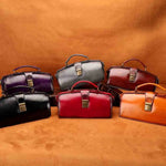 Retro for Women Doctor Handmade bag, Genuine Leather, Frame Handbag and Purses Mini Crossbody Messenger Bags KilyClothing