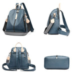 Backpacks Soft Leather Anti-theft Shoulder School Bag For Girls KilyClothing