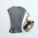 Silk and Cotton Micro Elastic Women's Sleeveless T-shirt 70% Natural Mulberry Silk KilyClothing