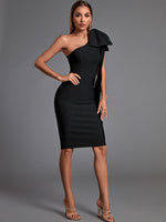 Ban Black Bodycon Dress Elegant Sexy Evening Club Party Dress High Quality KilyClothing