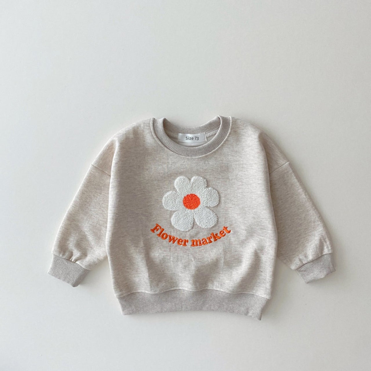 Organic Cotton Flowers Sweatshirt+Pants 2 Pcs/Set Tracksuit Toddler Girl KilyClothing