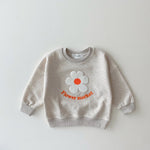 Organic Cotton Flowers Sweatshirt+Pants 2 Pcs/Set Tracksuit Toddler Girl KilyClothing