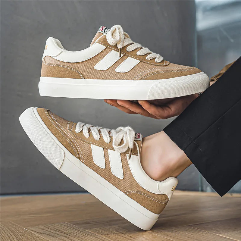 Canvas Shoes Men Skateboard Shoes Platform Comfortable Casual Walking Streetwear Men Vulcanize Shoes