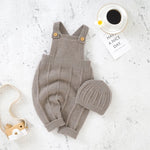 Baby Boys Girls Rompers Hats Clothes Fashion Sleeveless Knitted Newborn Infant Netural Strap Jumpsuits Outfits Sets Toddler Wear KilyClothing