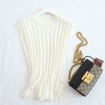 Silk and Cotton Micro Elastic Women's Sleeveless T-shirt 70% Natural Mulberry Silk KilyClothing