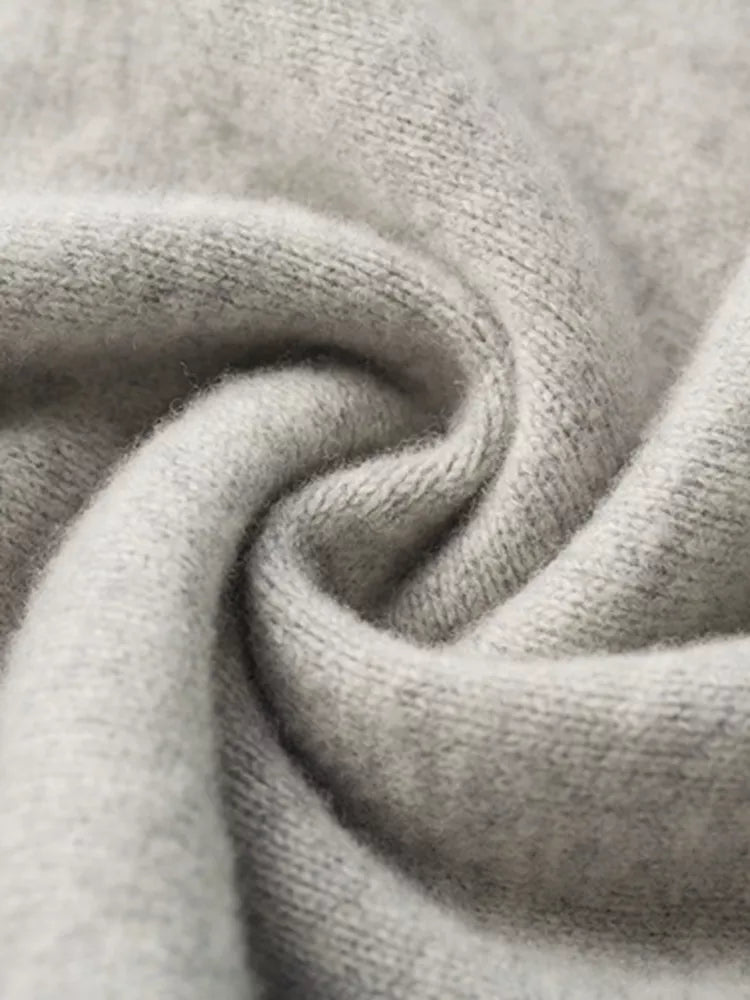 Men's sweater 100% pure wool knitted pullover autumn and winter thickened cashmere sweater casual knitted loose men's tops KilyClothing