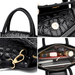 Leather Women's Messenger Bags, Crocodile Female Crossbody, Shoulder Hand bags For Women KilyClothing