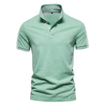 AIOPESON New Cotton Men's Polos Solid Color Classic Polo Shirt Men Short Sleeve Top Quality Casual Business Social Polo Men KilyClothing